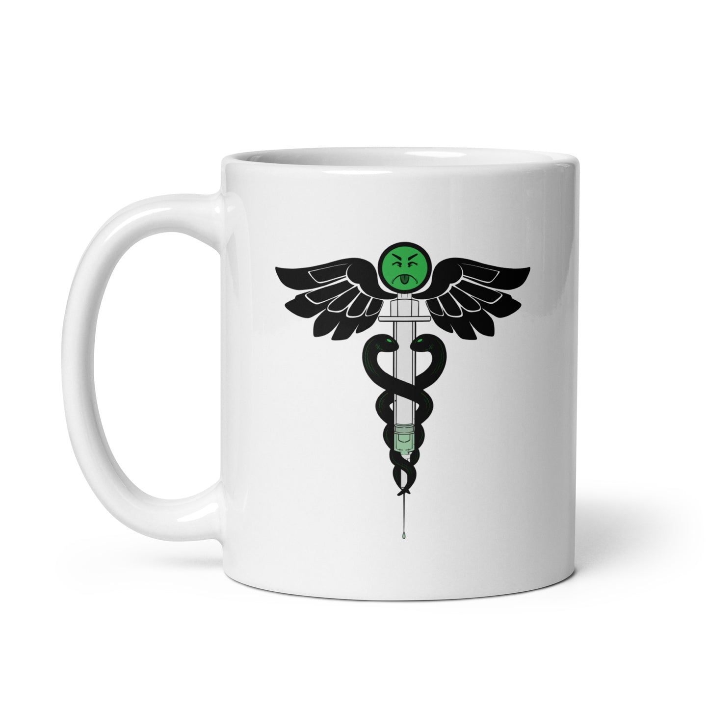 White glossy mug - Emergency Use Authorization - Cancelled Club