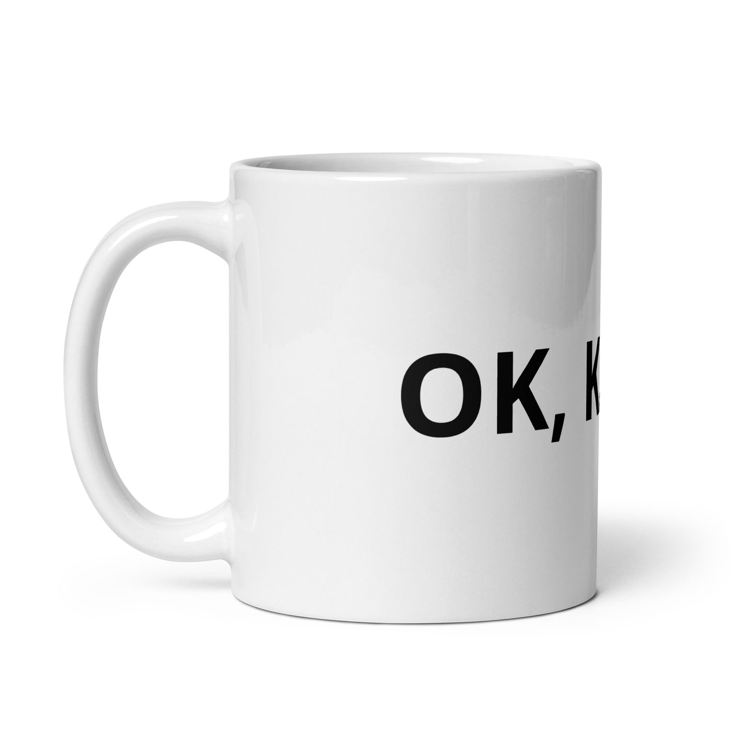 White glossy mug - Karen