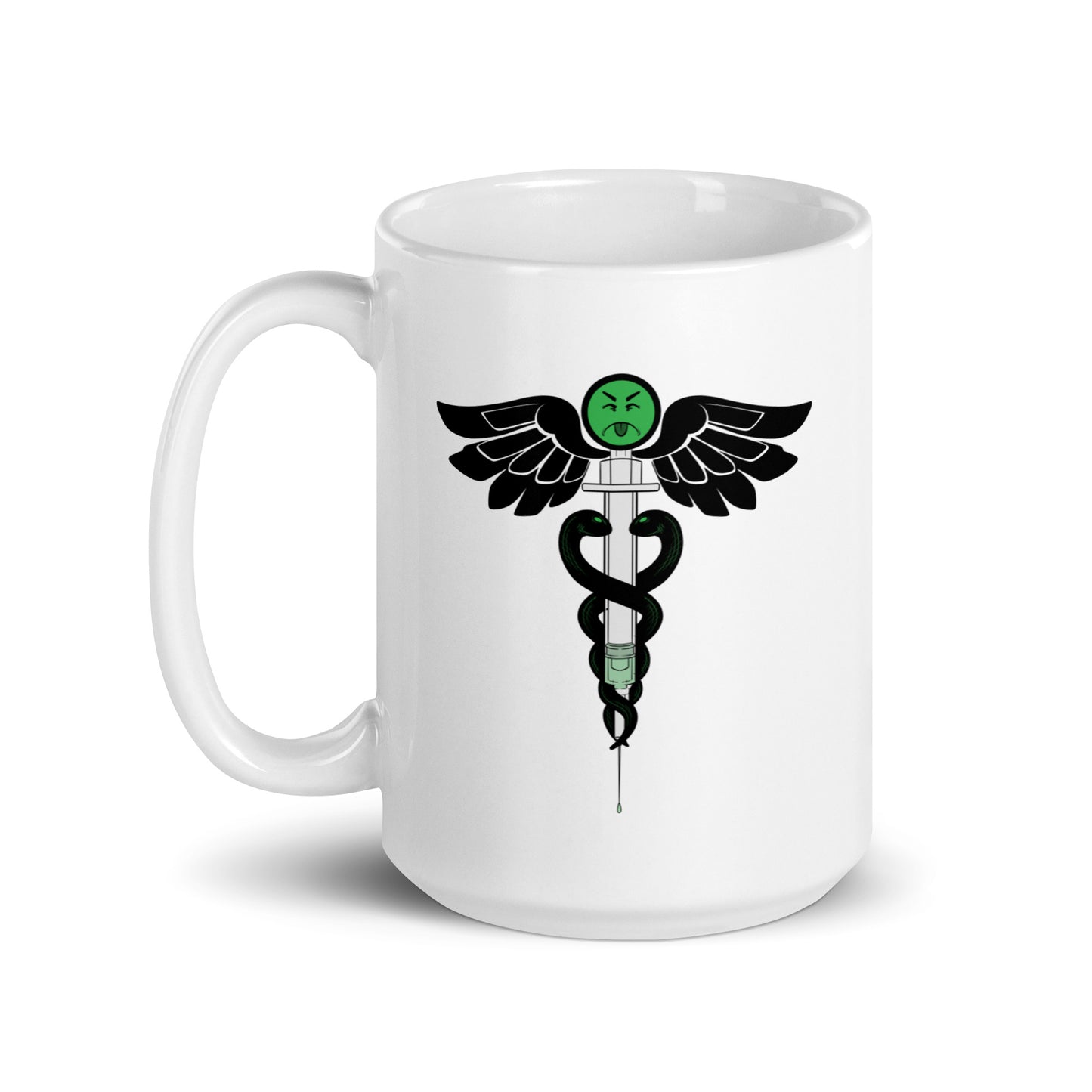 White glossy mug - Emergency Use Authorization - Cancelled Club