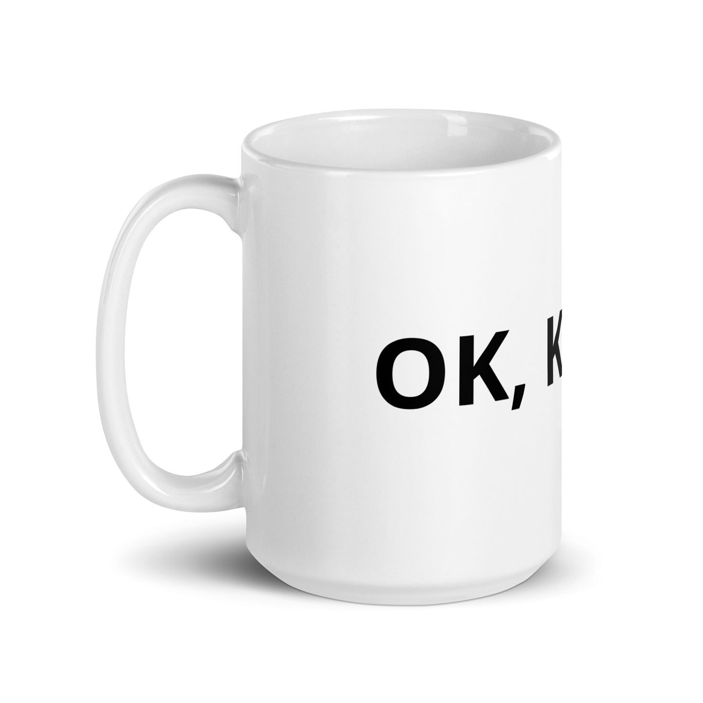 White glossy mug - Karen